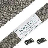 Mildew & Rot Resistant Namvo 550 Paracord Mil Spec Tipo III Cable de paracaídas de 7 Cuerdas Longitud 100 pies / 30 Metros -Camuflaje ACU (Camuflaje Digital)
