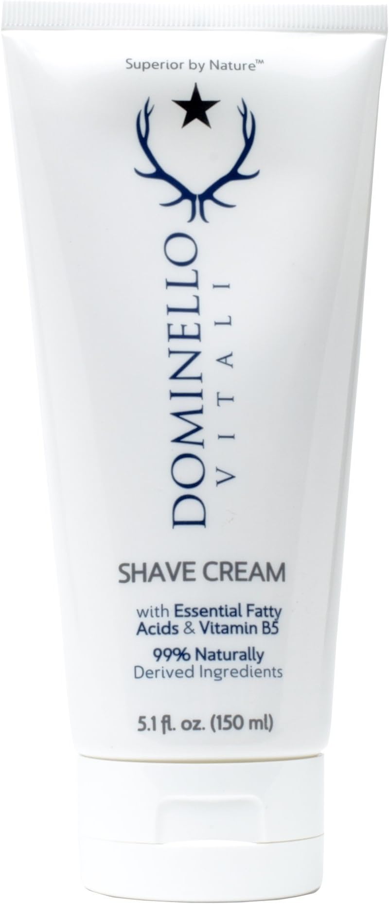 Dominello Vitali Ultraglide Shave Cream - 5.1Oz Eliminates Razor Burn, Brush and Brushless, Great for Sensitive Skin, Paraben Free and 99% Natural