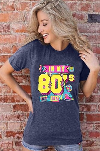 Miniatura 3 de Camisas de los años 80 para mujer, camiseta con estampado vintage de los años 80, ropa de fiesta casual de los años 80