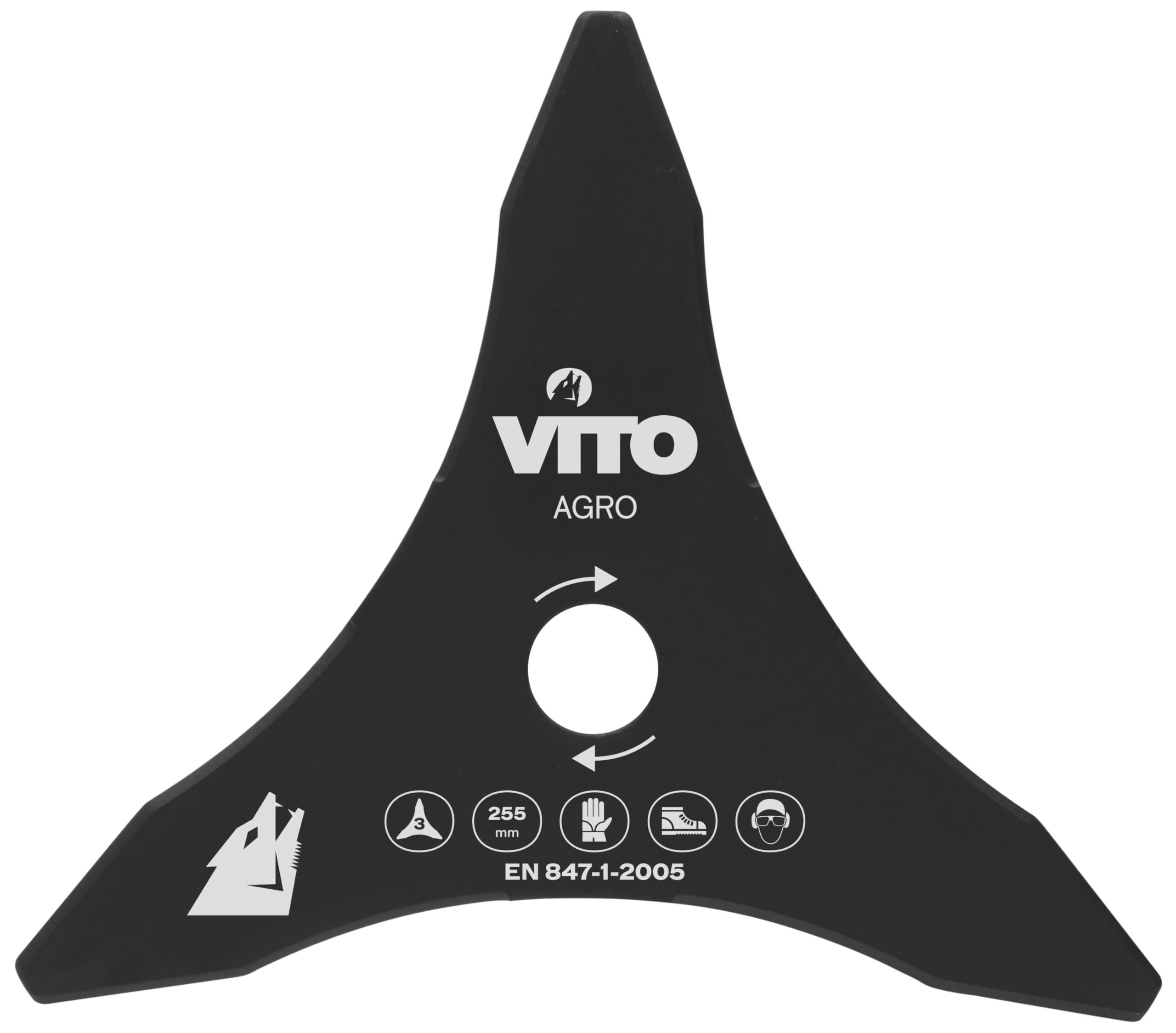 VITO – Desbrozadora y corte borde 40 V + 2 baterías de litio 3 Ah hoja Ø 250 mm + bobina de cable + cargador doble