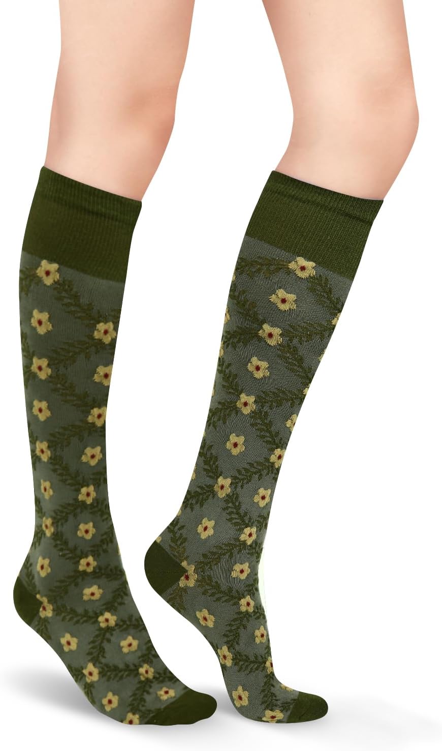 Benefeet Sox Girls Cute Floral Knee High Socks Women Novelty Colorful Kawaii Flower Patterned Long Tube Cotton Socks Gifts - Image 2