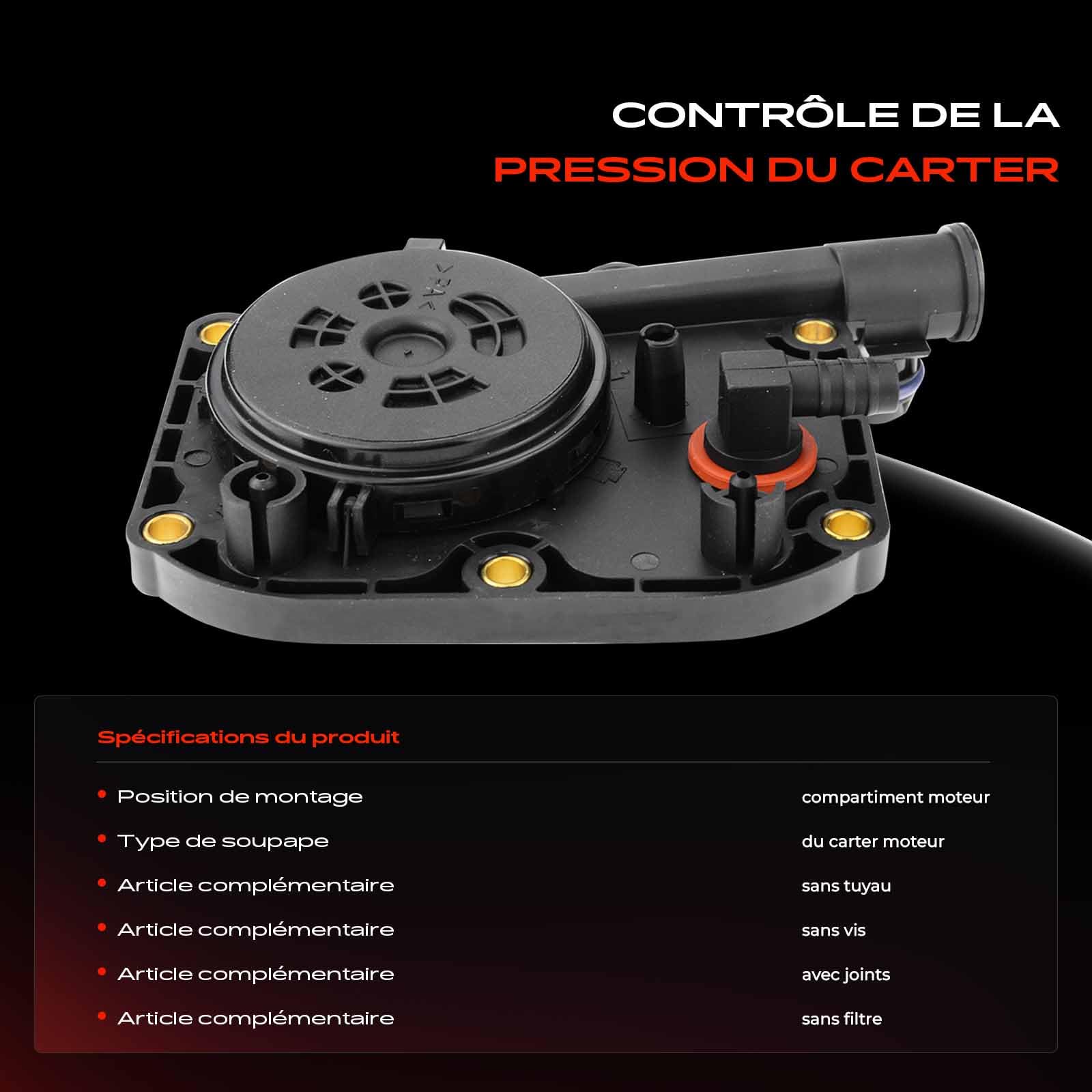 Frankberg Valve Ventilation du carter Remplacer# 11617501563