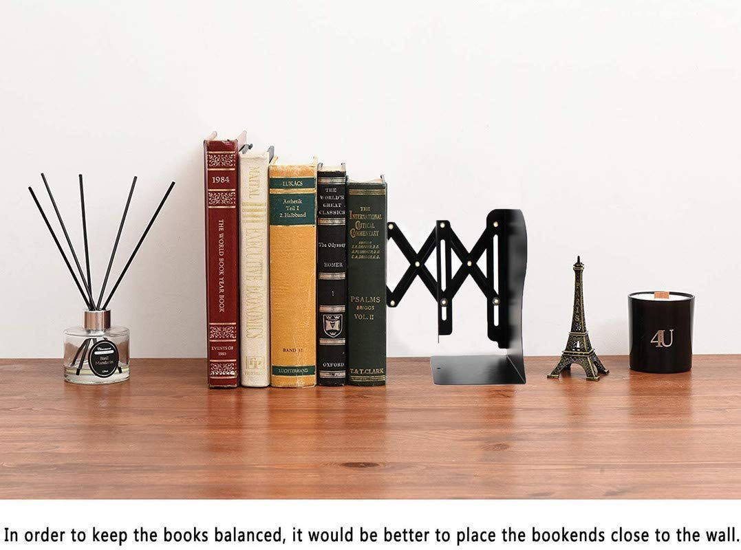 GION Expandable Bookcase Desktop Bookend Stand Holder Adjustable Book Rack for Kid Children Student Book Storage Organizer(Multi Color)