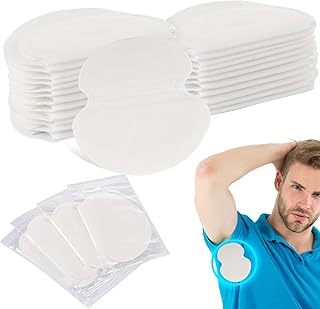SEPGLITTER Armpit Sweat Pads Underarm Sweat Pads for Women and Men Pure Cotton Disposable Underarm Pads Sweat Absorption Comfortable Extra Adhesive Unflavored, Non Visible