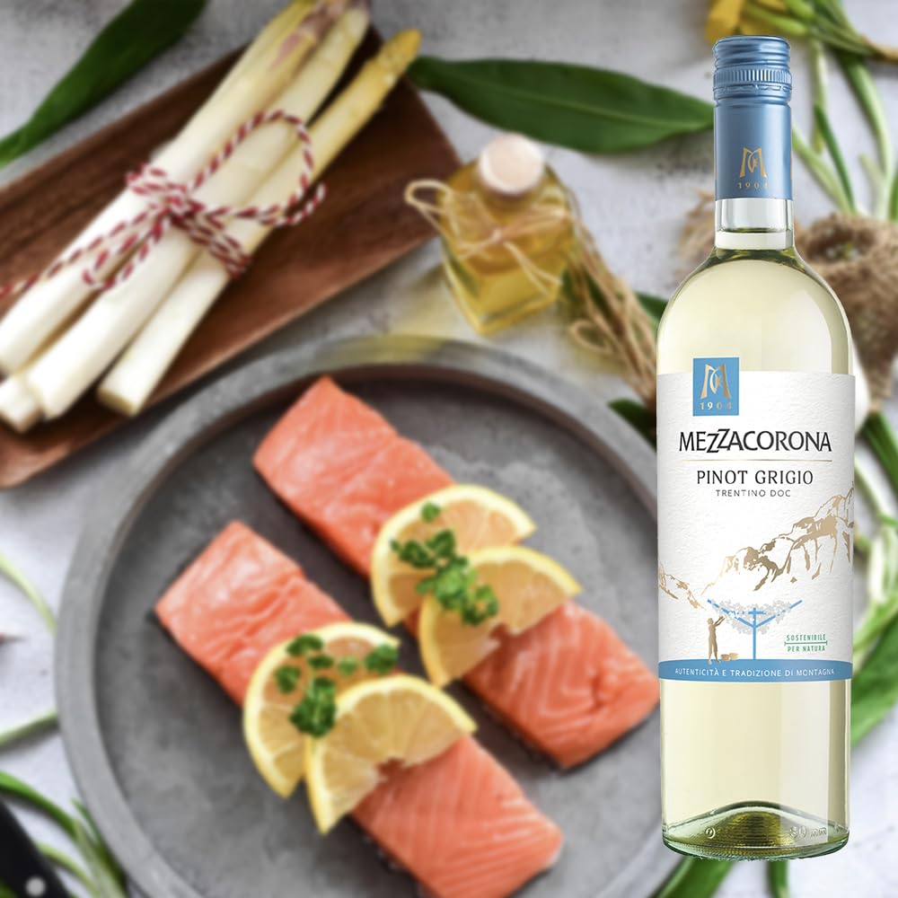 Mezzacorona Pinot Grigio DOC, trocken, sortenreines Weinpaket + VINOX Winecards (6x0,75l)