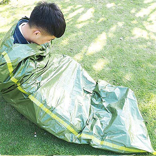 Emergency Survival Sleeping Bag Lightweight Waterproof Thermal Blanket Bivy Sack para Aventura al Aire Libre Camping Senderismo miniatura 2