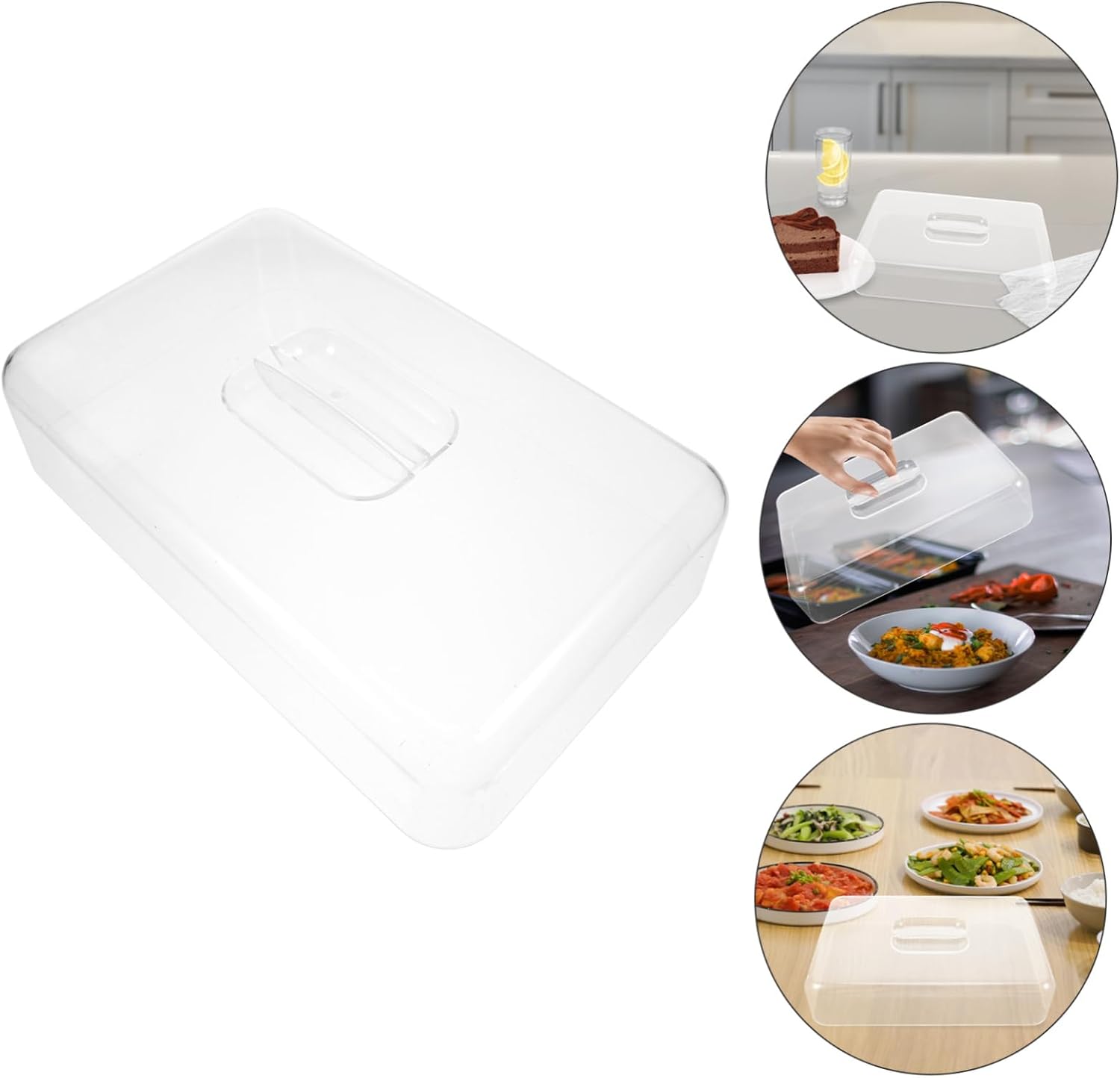 Rectangular Clear Acrylic Food Covers with Dome for Cake Cheese and Dessert Display Versatile Kitchen Storage for Home Parties and Restaurants Multipurpose