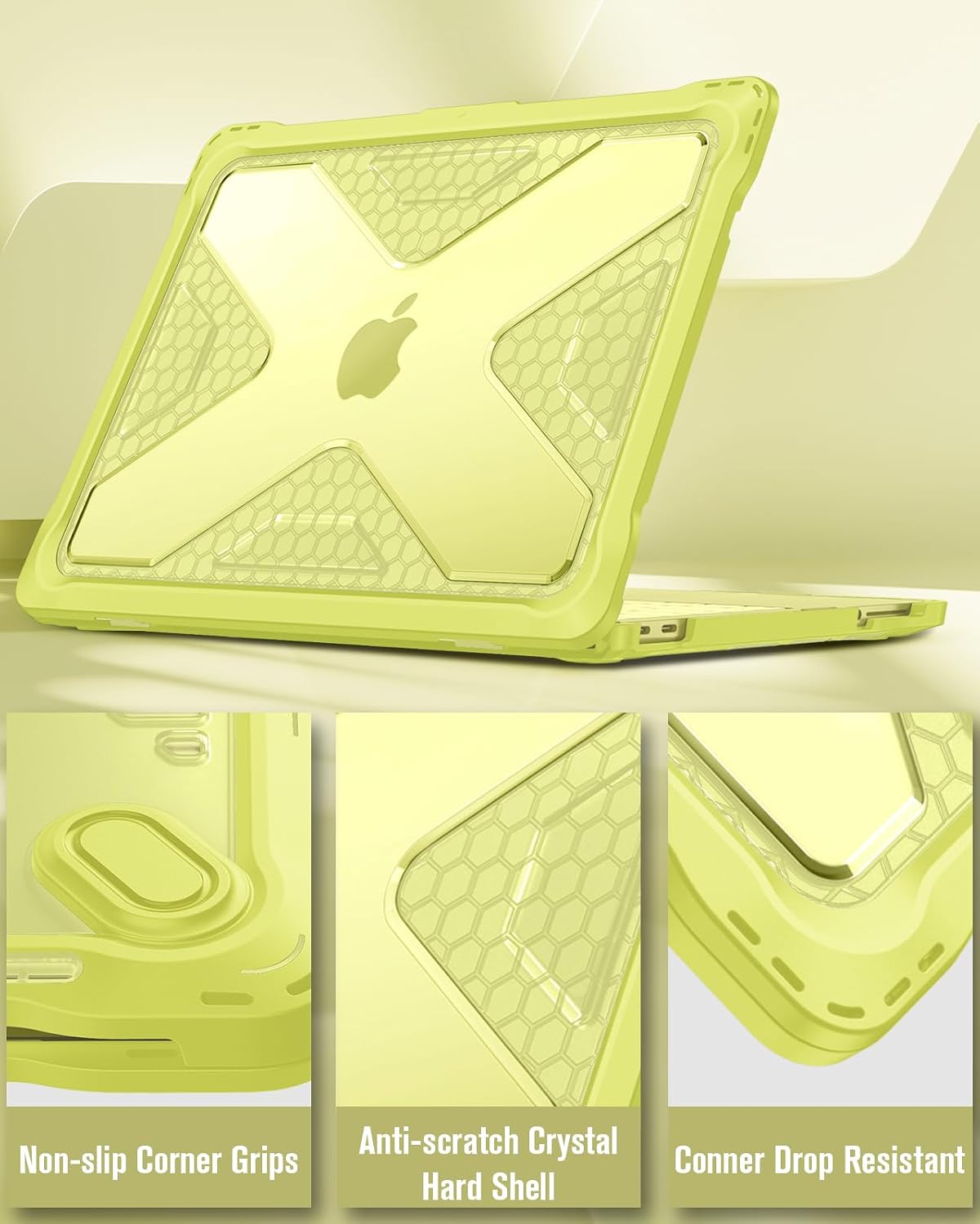 Fintie Rugged Case for MacBook Neo 13 Inch A3404 2026, Citrus image 5
