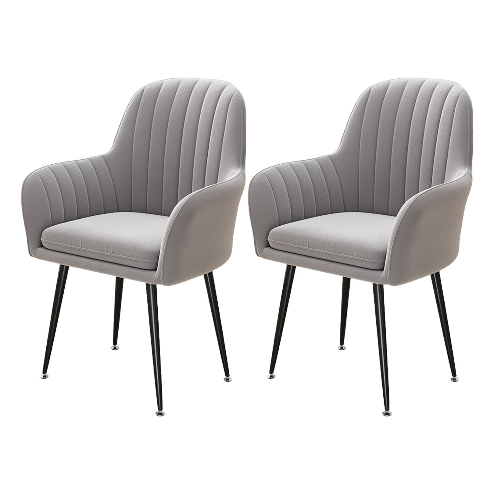 Chaise de salle à manger en velours confortable pour salon de réception contemporain