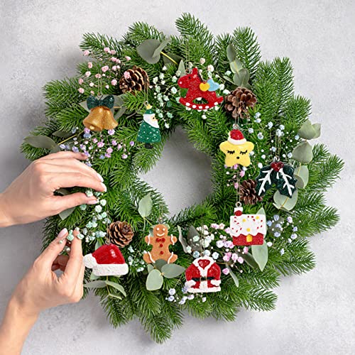 30 Pcs Christamas Tree Decorations Clearance,Mini Resin Ornaments For Christmas Trees,Small Santa Clause Charms Xmas Decorations Sets For Girls Women #TOP6