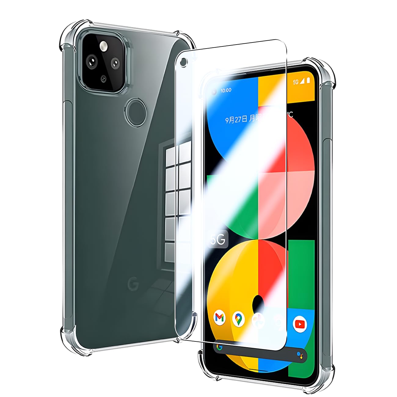 Amazon.co.jp: 対応 Google Pixel 5a 5G ケース クリア ケース Google 