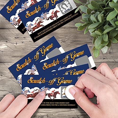 Horse Race Scratch Off Cards 50 Unidades Juego de Mesa miniatura 5