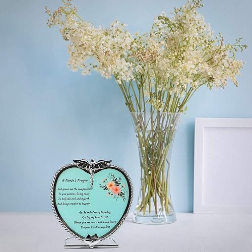 Miniatura 7 de Portavelas de cristal para oración de enfermeras – God Grant Me Prayer – Portavelas – 3 x 4 x 4 pulgadas – Regalo ideal para enfermeras