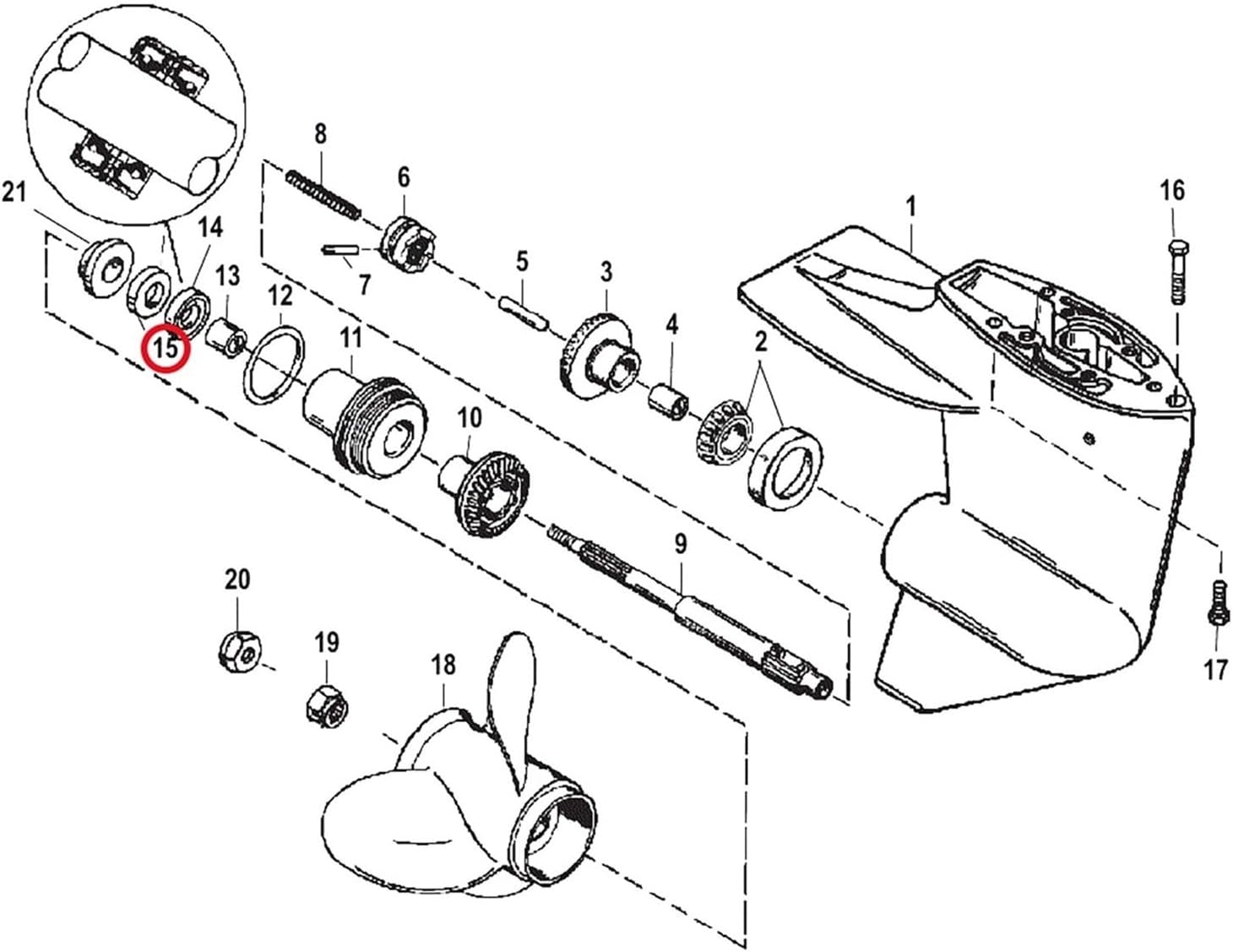 2Pcs Oil Seal 26-821928 For 6HP 8HP 9.9HP 10HP 13.5HP 15HP Engine 18-0585