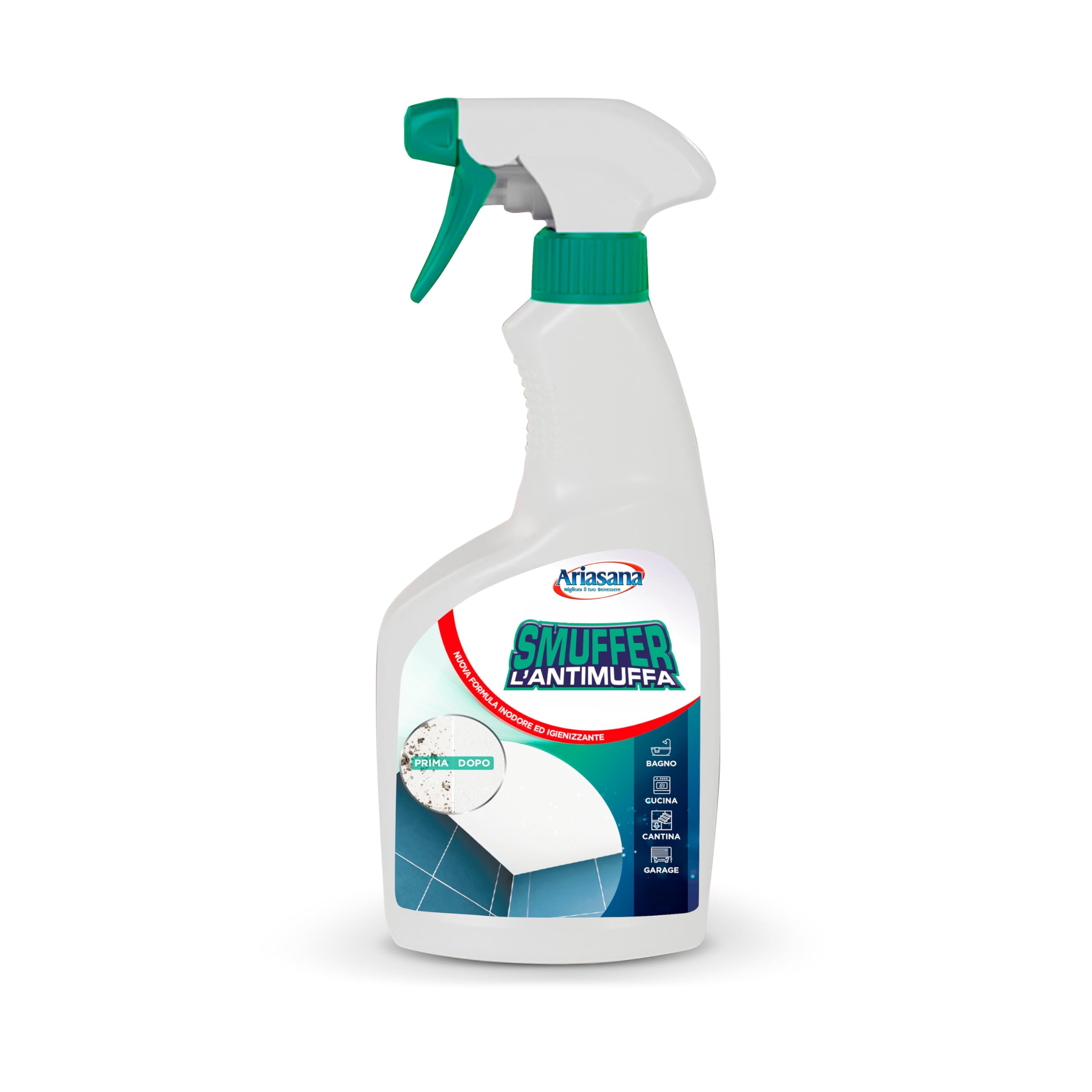 Ariasana Smuffer L'Antimuffa, Spray antimuffa, 500 ml