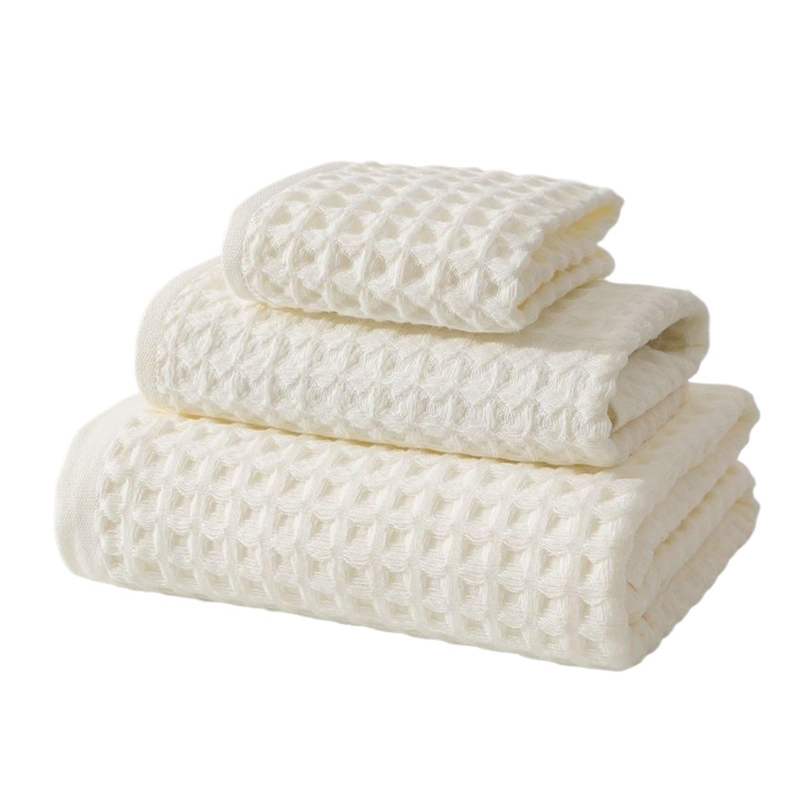 FGUJSUR Bath Towel Cotton Gauze Towel Adult Household Soft Absorbent Face Bath Hand(WHITE)