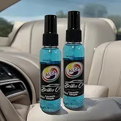 Kit 2 Cheirinhos Automotivo Carro Alta Durabilidade 60 ml cada Brilho Car (Lavanda Gleyde)