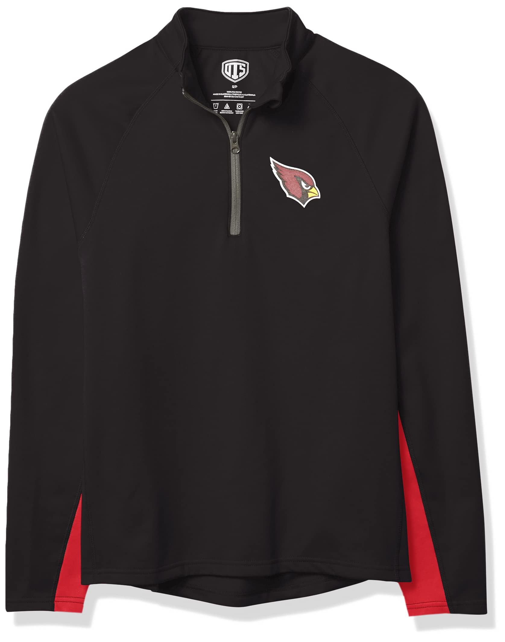 OTS NFL Oakland Raiders Men's Poly Fleece 1/4-Zip Pullover, Logo, Large