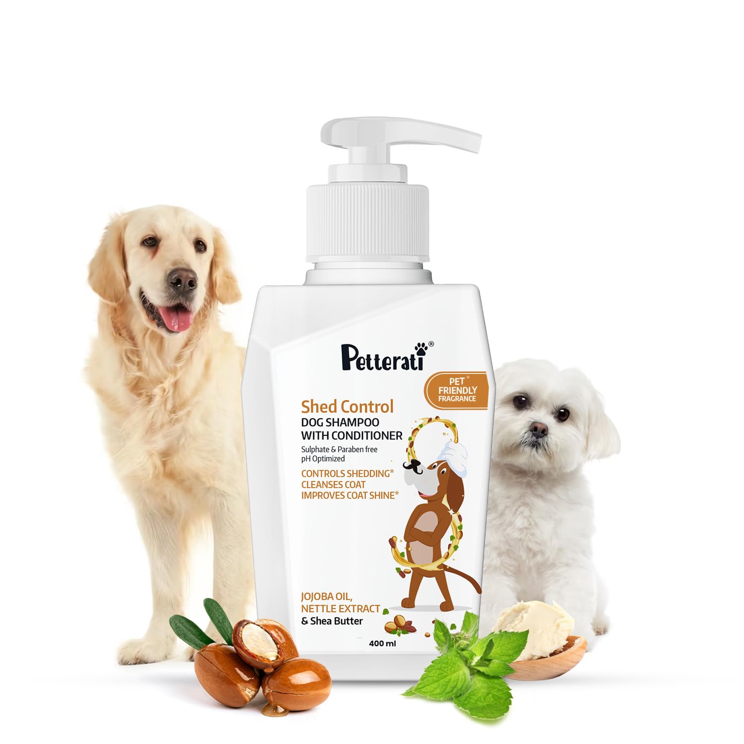 Petterati Shed Control Dog Shampoo, 400ml – Controls Excessive Shedding – Sulphate & Paraben Free – for Golden Retriever, Shih Tzu, German Shepherd, Cocker Spaniel (B0CXXYPCJY) Amazon Price History, Amazon Price Tracker