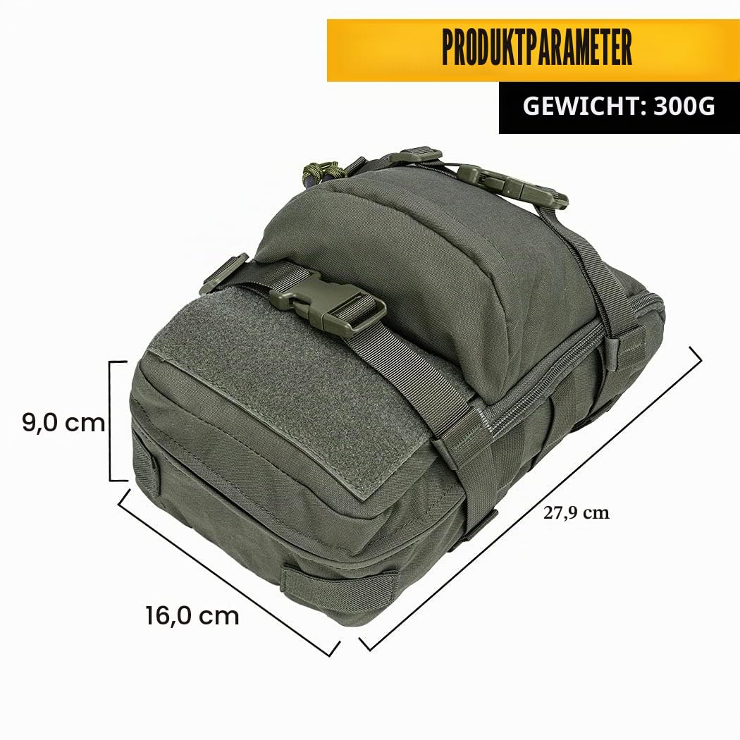 IDOGEAR Mini Taktische Molle Trinkrucksack Aufbewahrungstasche Rucksack Weste Taktische Rucksack Rucksack Outdoor (Ranger Green)
