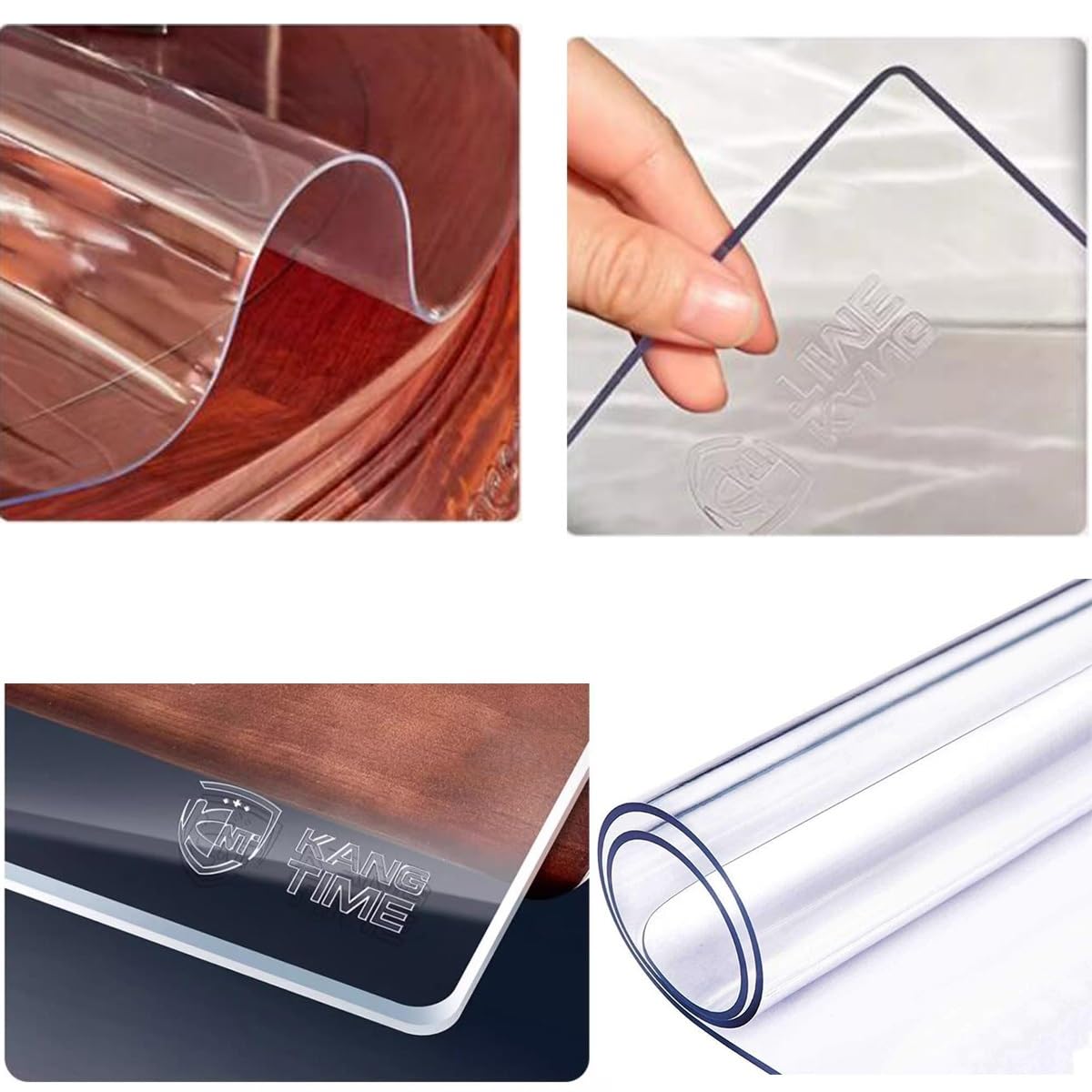 Sous-main Transparent Pour Le Bureau Et L'école Tapis De Dessin Prevención Del Aceite Guindilla Grand Tapis Pour Clavier, Protection Meuble Pour Bureau Et Maison(90x90cm)