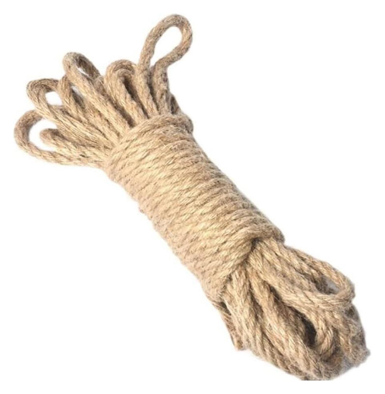 jute cord, Hemp Rope 4/5/6/8/10/12/14/16mm Strong DIY Jute Cord Twine(5MM 10M)