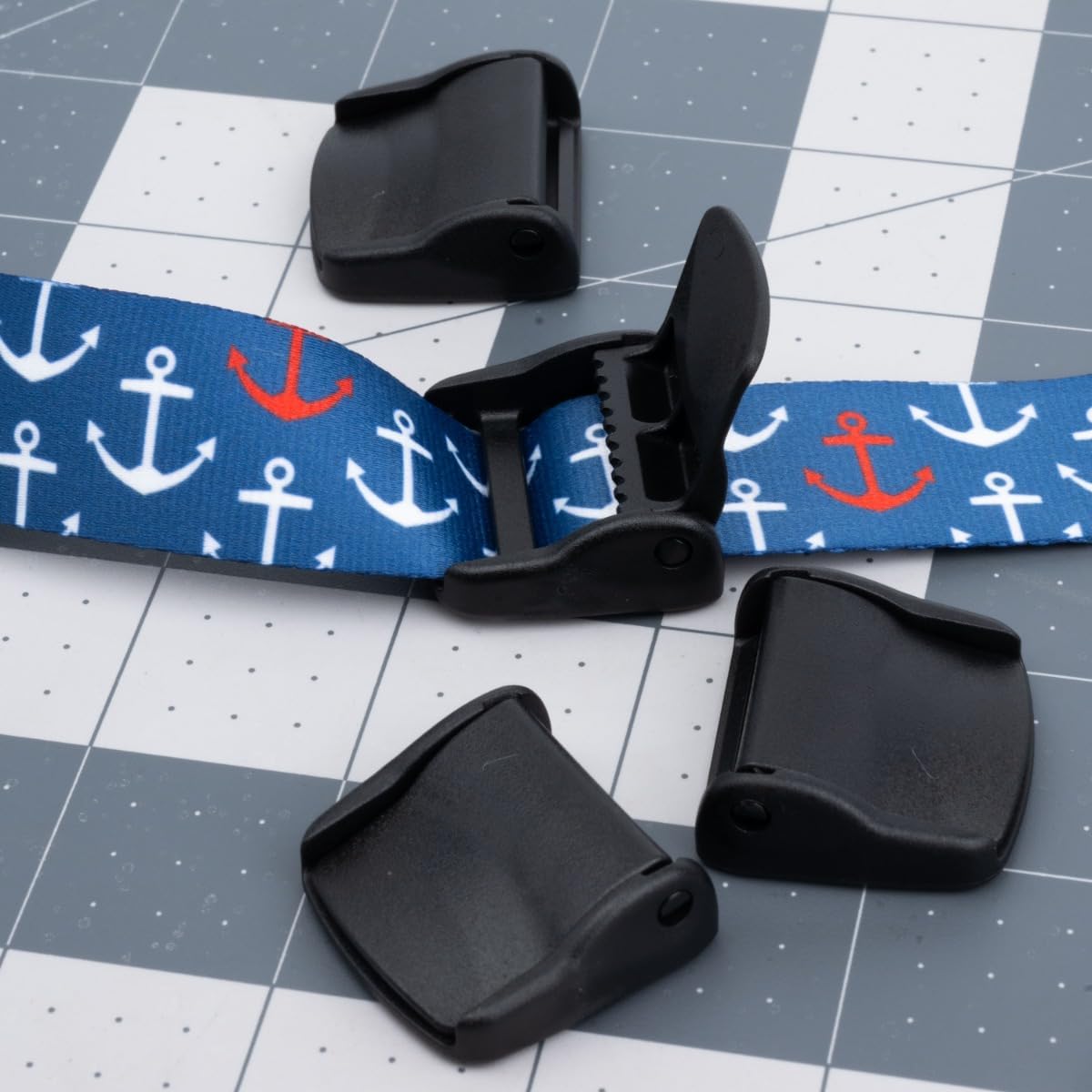 YKK Cam Lock Lever Plastic Buckles (1 Inch, 10 Pack)