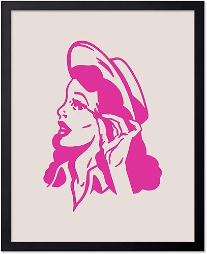 Miniatura 73 de Poster Master Póster con texto en inglés "You've Yeed Your Last Haw", estampado retro de vaquero rosa, arte occidental, arte moderno, arte del