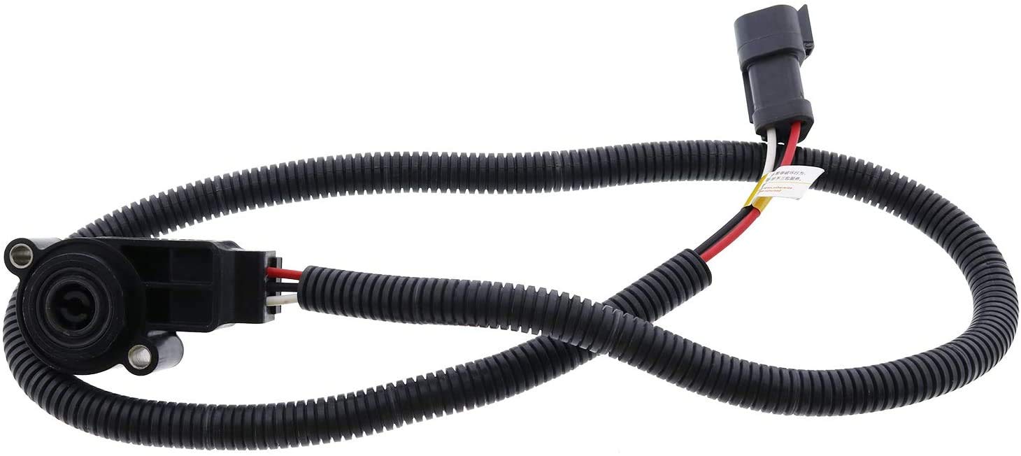 FridayParts 2661466 266-1466 TPS Throttle Position Sensor with Triangle Plug Compatible for Caterpillar CAT Engine C7 C10 C12 C13 3406E Replacement