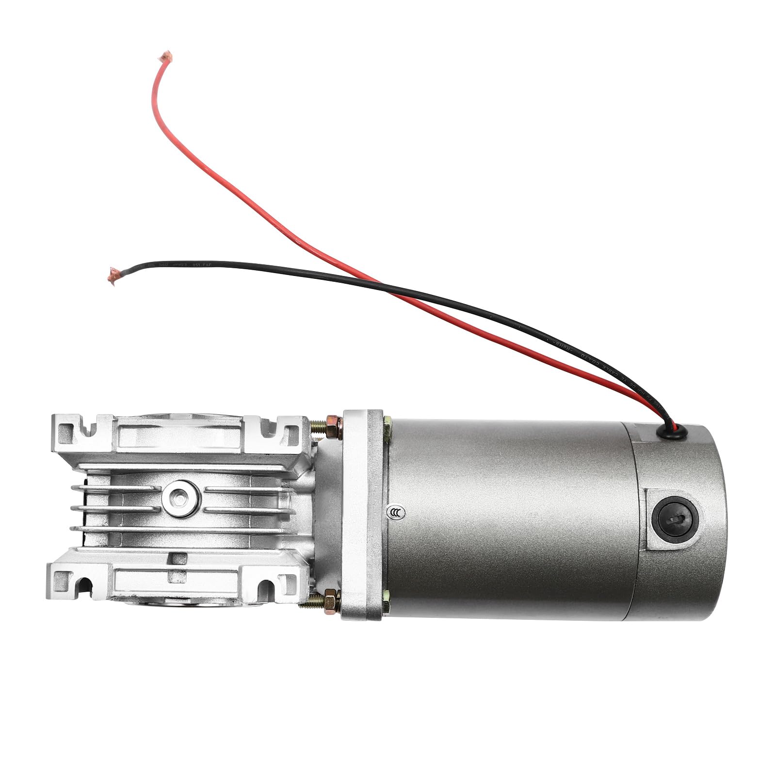 200W DC 12V/24V Elektrischer Gleichstrommotor, 1800 U/min Schneckengetriebe Reducer Getriebemotor Hohes Drehmoment 50K (24, Volt)