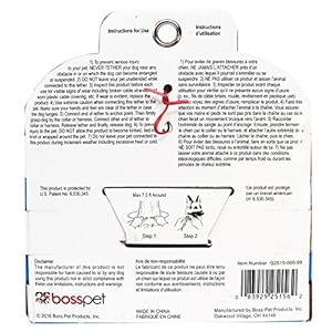 Boss Pet Q2515 000 99 10′ Large Dog Snap Around Pdq Tie-Out