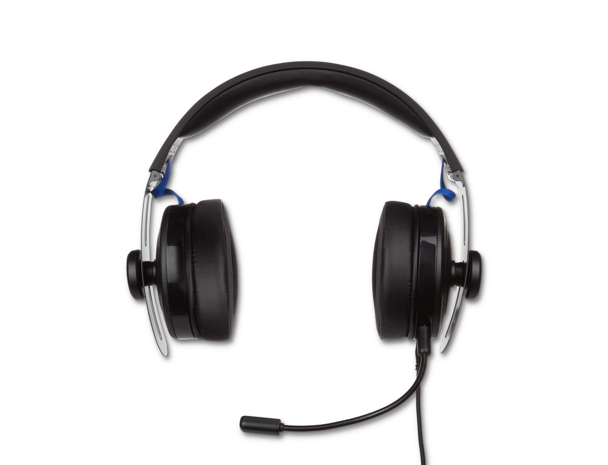 PowerA Fusion Pro, cuffie da gioco cablate per PlayStation 4, microfono rimovibile, cuffie da gioco portatili, memory foam, controllo del volume sui padiglioni auricolari, cuffie