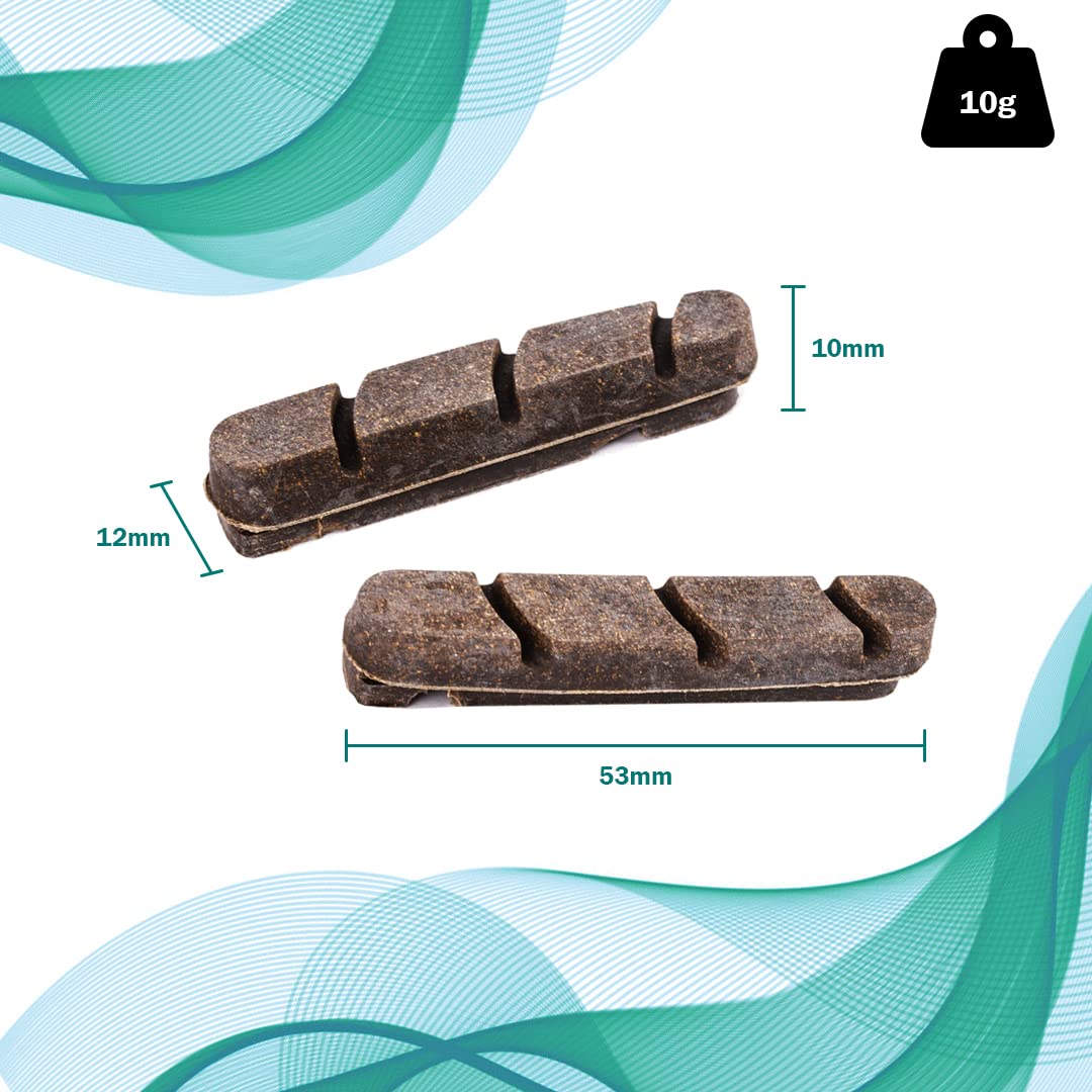 2 Paar Carbon Felgenbremsbeläge – Kork/Carbon Compound, Kompatibel Mit Shimano/SRAM, Für Carbonfelgen