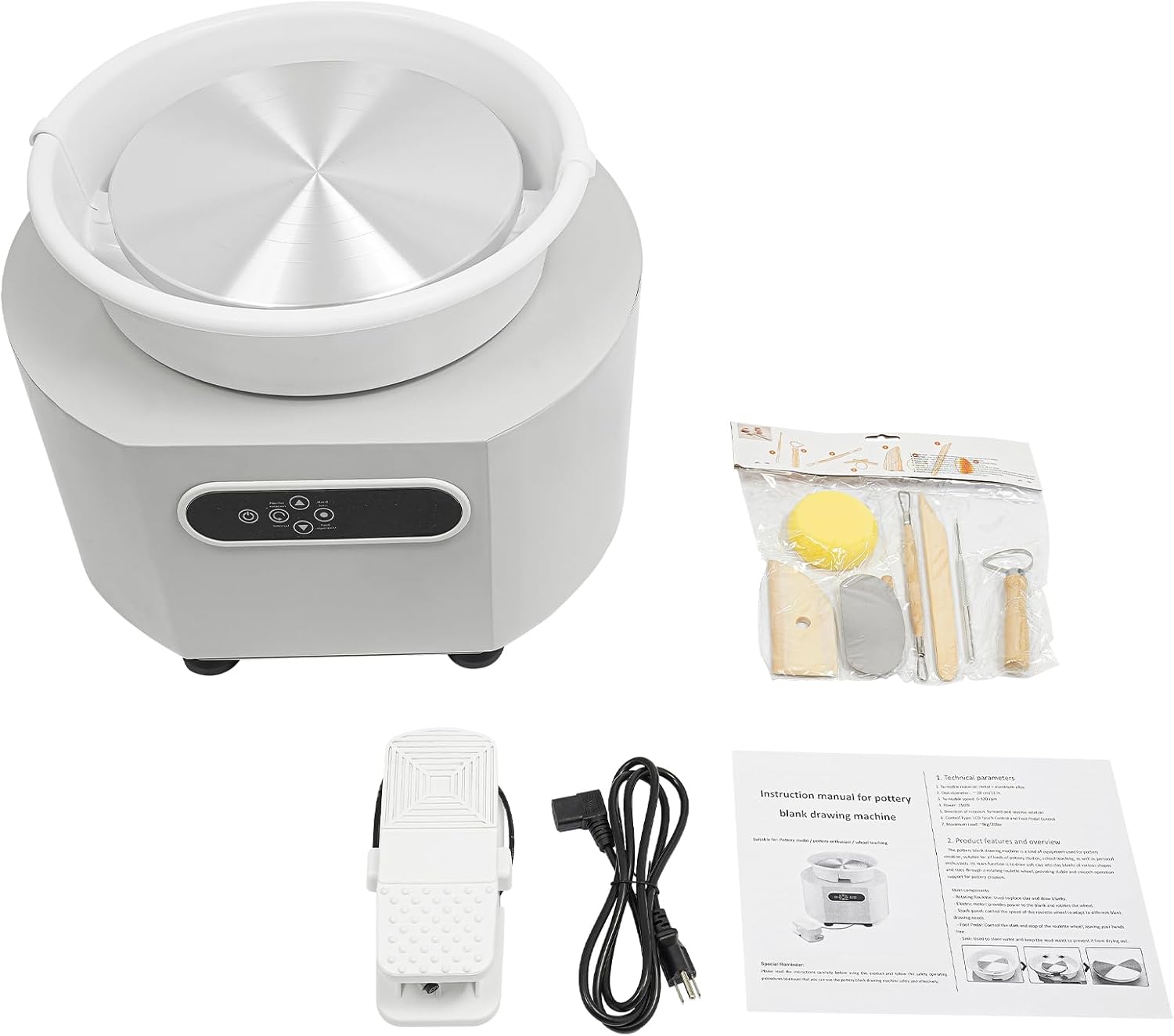Pottery Wheel,350W Electric Ceramic Forming Machine,Pottery Forming Machine,Craft DIY Clay Tool for Pottery Classrooms,Home DIY,Pottery Bars