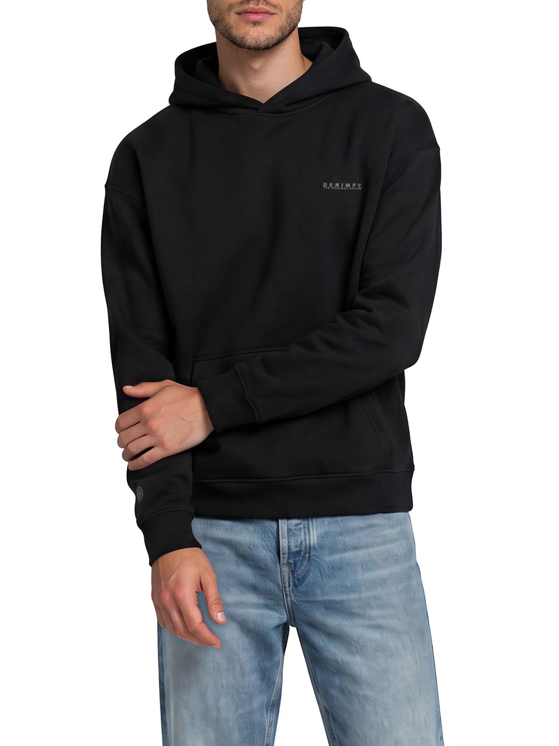 DENIMFY Hoodie Herren Oversize mit Druck DFMaxim Kapuzenpullover Pullover