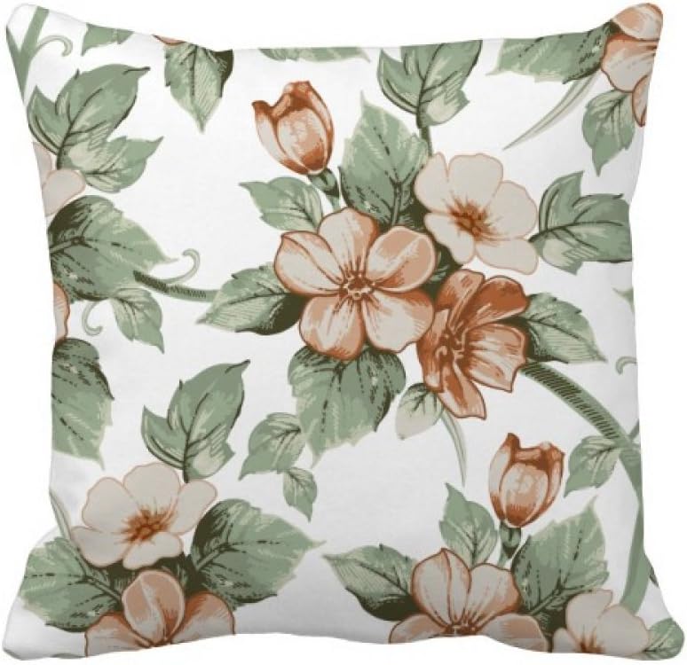 DIYthinker Elegant Rattan Flowers Decorative Throw Pillow Sleeping Sofa