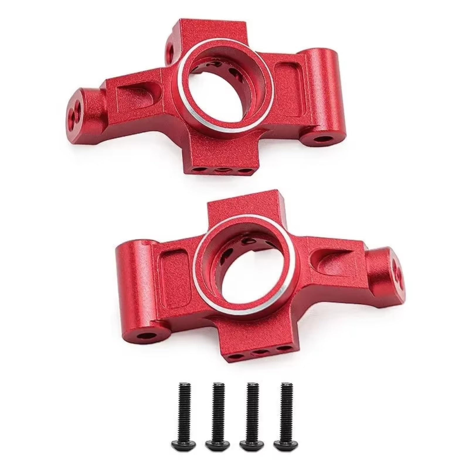 Genérico Juego Nudillos Dirección Desmontables Aleación Aluminio para 1/10 Trepadores Control Remoto Mejoras Coche Reparación Modificar Piezas Accesorios Piezas Coche RC