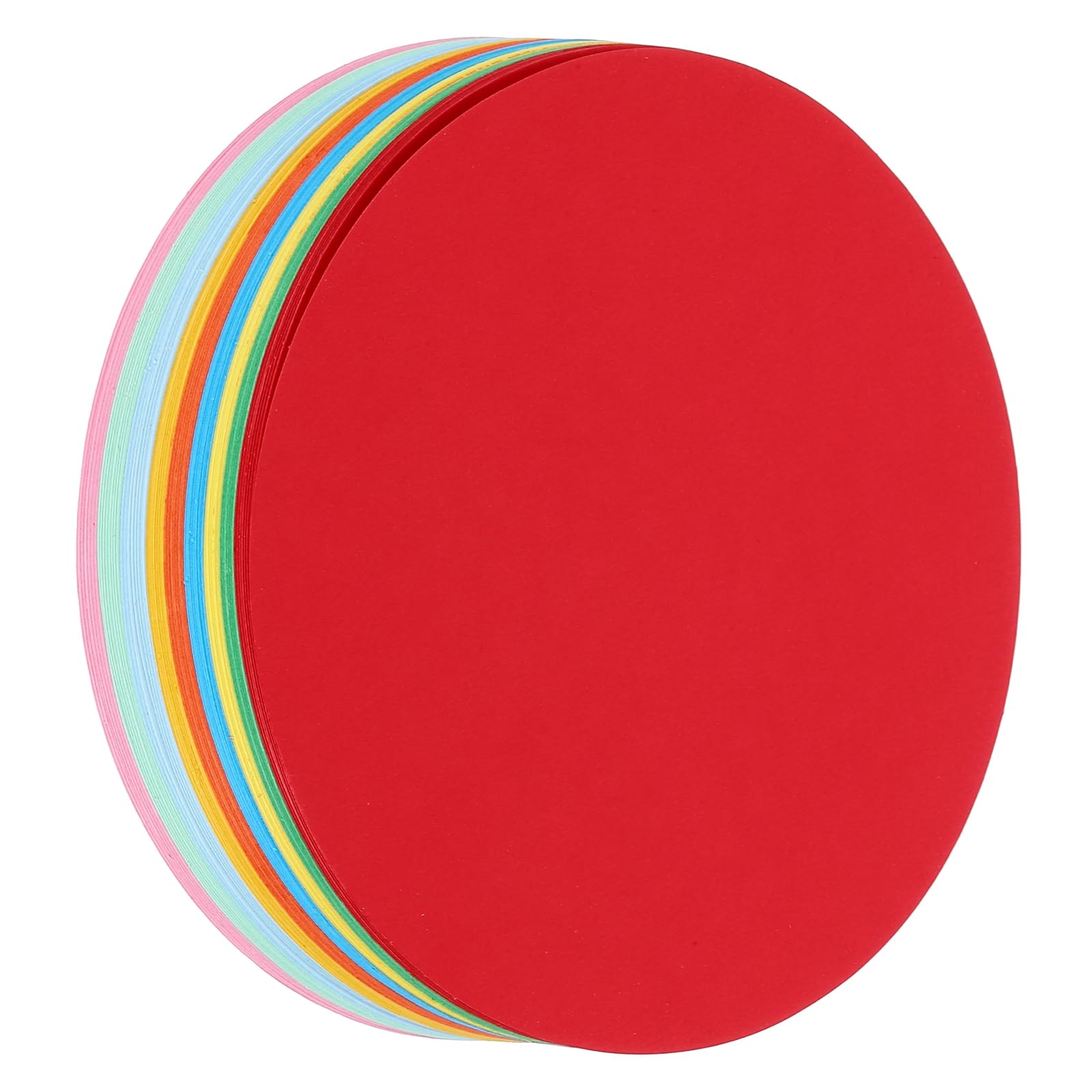 sourcing map 72 PCS Circle Cutouts Paper, 6 Inch Round Cutouts 180gsm Circle Cardstock for DIY Crafts Classroom Bulletin Board Decoration,Assorted Colors