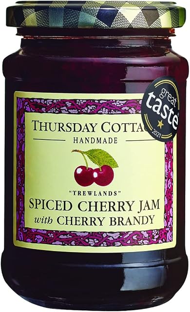 Thursday Cottage Spiced Cherry Jam with Cherry Brandy 340g