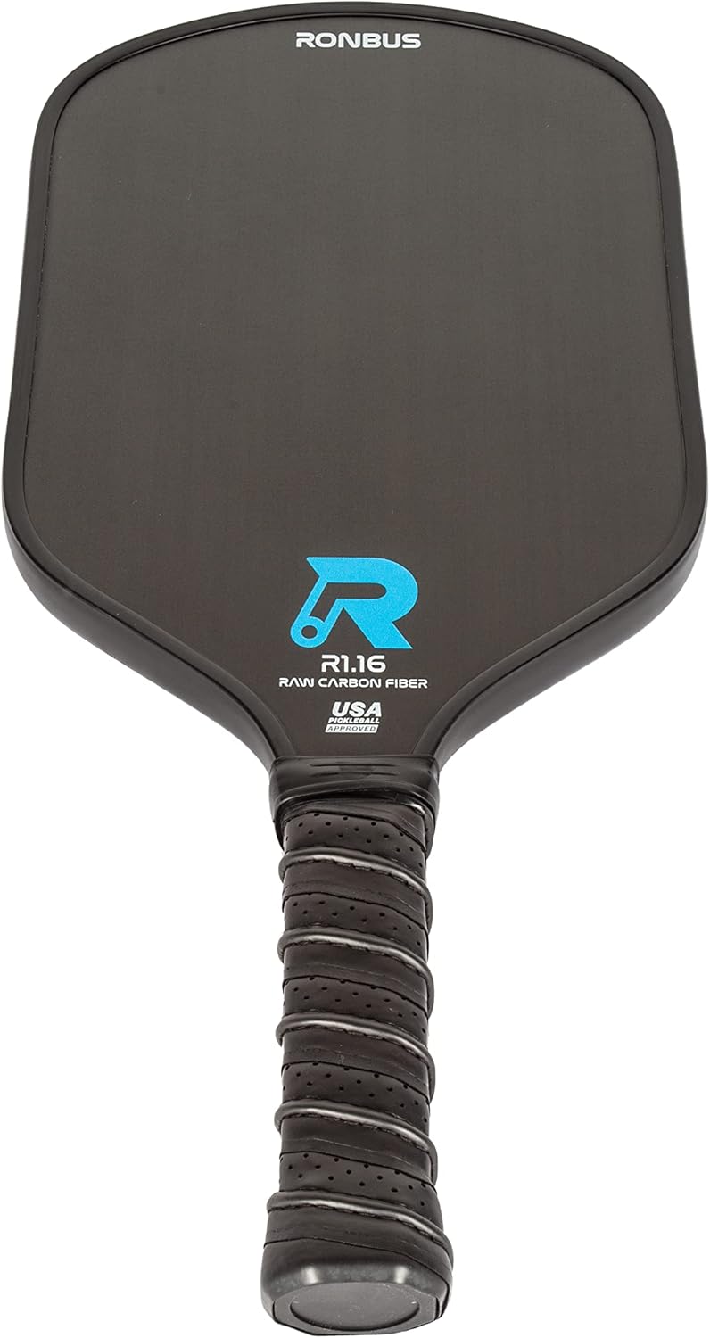 Ronbus R1.16/R2.16/R3.16 Raw Toray T700 Carbon Fiber Pickleball Paddle with 16 mm Polypropylene Honeycomb Core