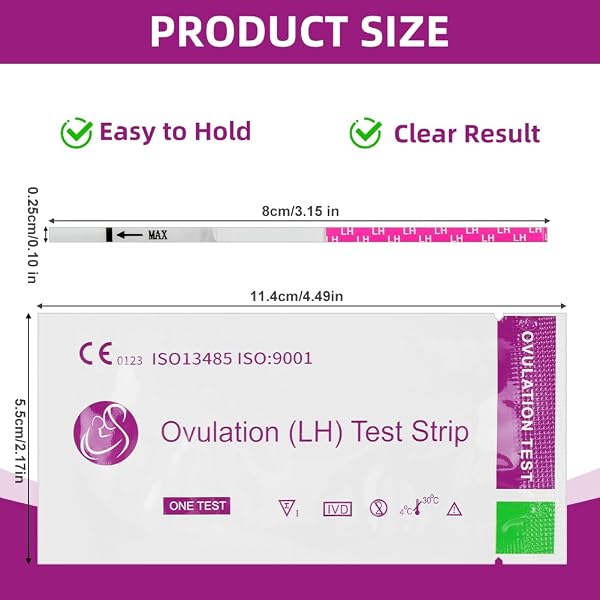 50 Ovulation Test, Optimal Sensitivity 25 miu/ml, Rapid Detection, Ovulation - 2