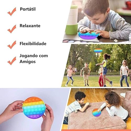 Grupo Shopmix, Pop It Fidget Toys Brinquedo Anti Stress Sensorial Colorido