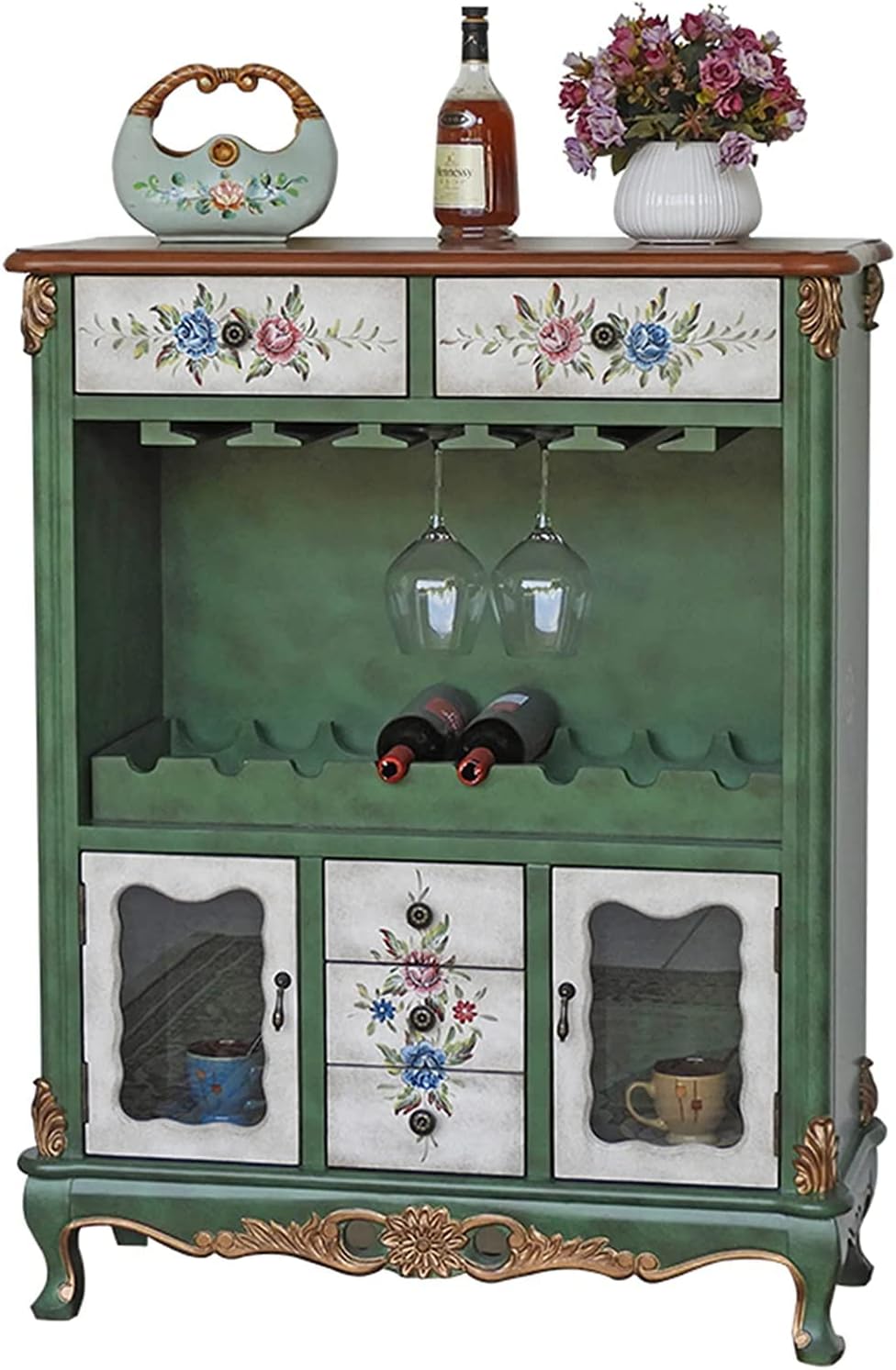 SKUAI Entryway Serving Storage Country Red Wine