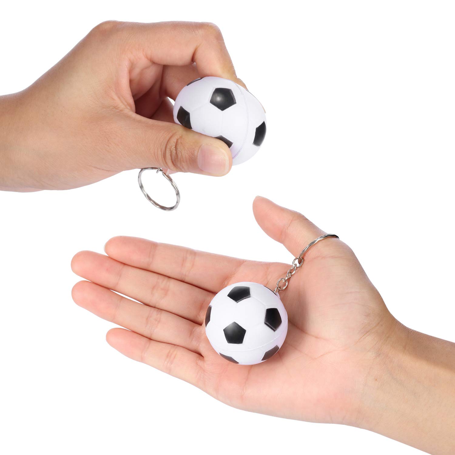 Amazon.com: 20 Pack Soccer Keychains Soccer Stress Ball Sports