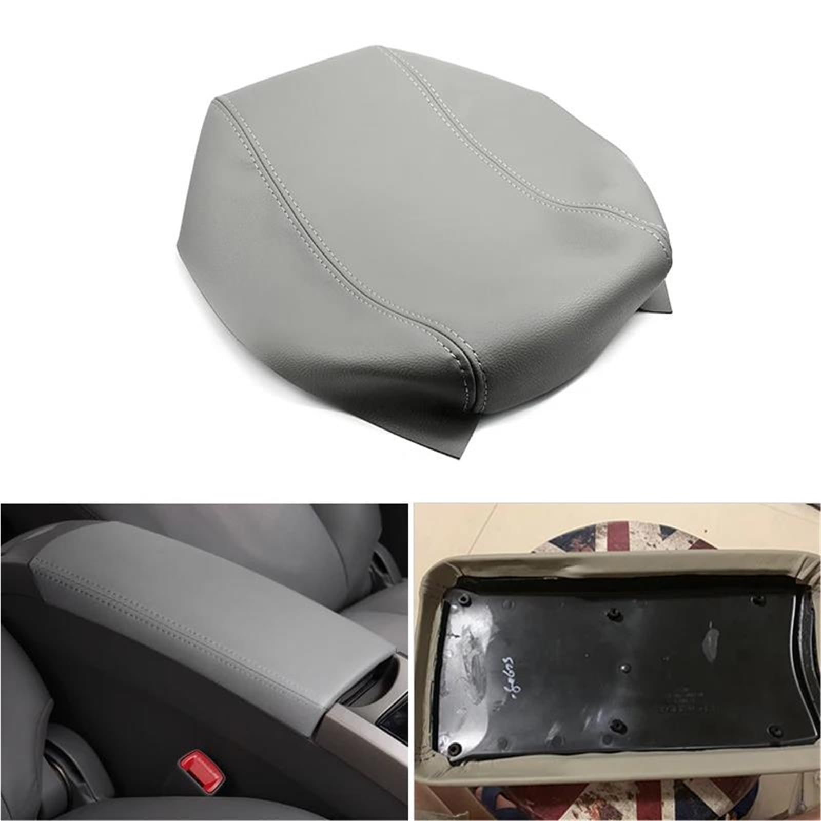 Rivestimento Per Bracciolo Centrale In Microfibra E Pelle Per Toyota Per Prius 2004-2008 Copri Bracciolo