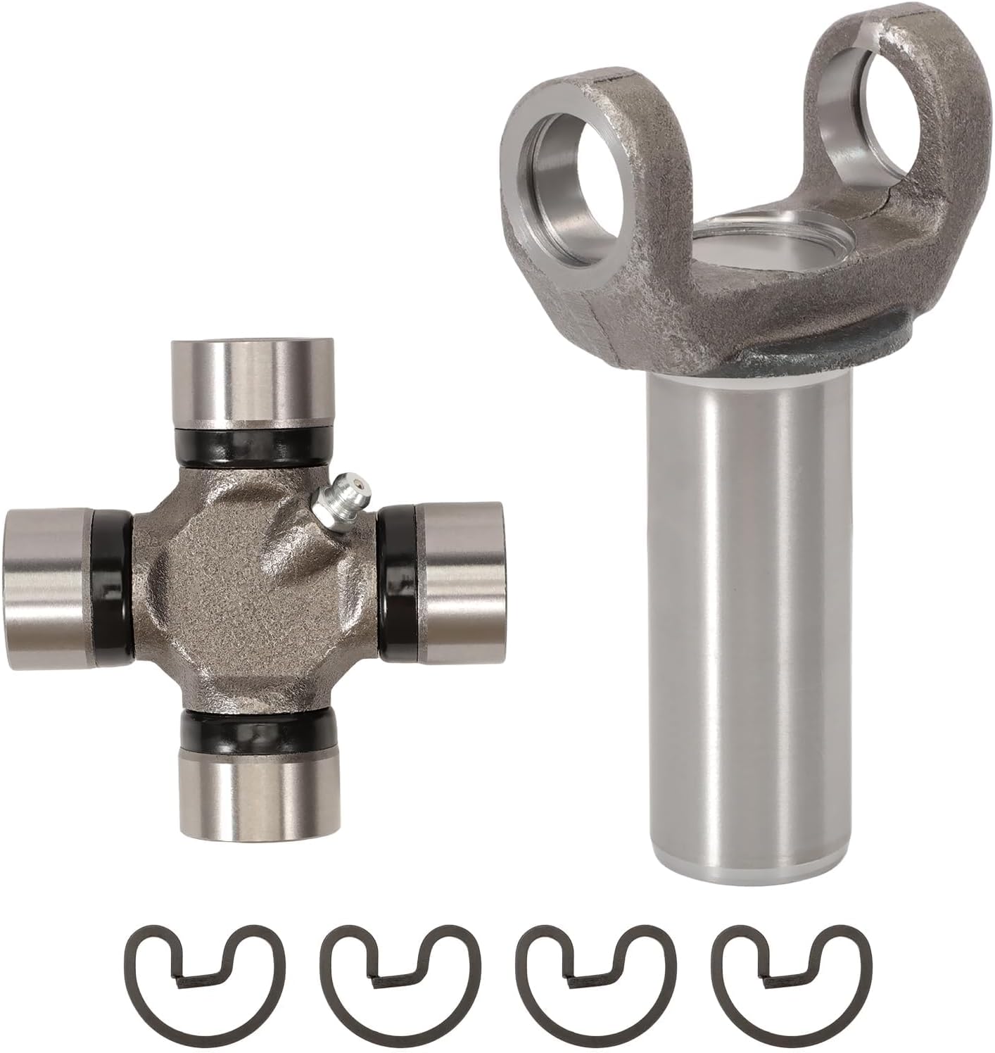 Transmission Slip Yoke 1310 Series with U-Joint Kit | 2-3-6081X 5-153X, Fits TH350 Turbo 350 700R4, 26 27 Spines