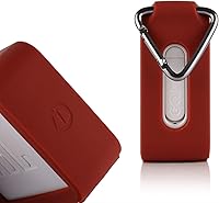 Vista 6 de TXEsign Funda protectora de viaje de silicona compatible con JBL GO 2 Altavoz impermeable portátil (rojo)
