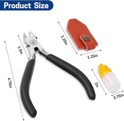 Miniatura 9 de Pinza de modelo, kit de herramientas modelo Gundam, pinza definitiva para herramientas de modelo de plástico, cortador de alambre para manualidades