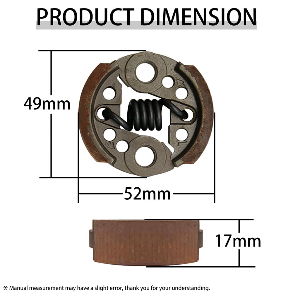 FLMLF Light Clutch Shoe Spring 7000 RMP Kits Black for 1/5 rc car Baja losi 23cc-71cc Engine