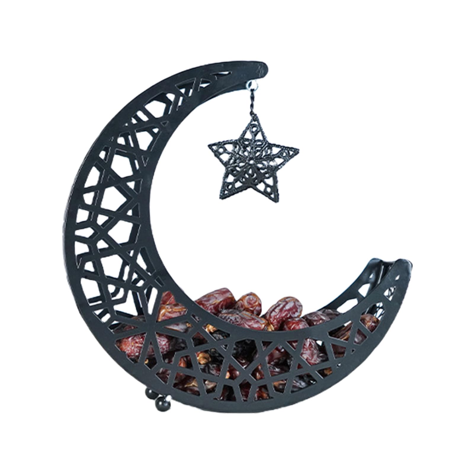 Decorative Iron Shaped Tray Dessert and Pastries Serving Platter Cake Display Stand for Muslims Celebration Home Decoration Tray
